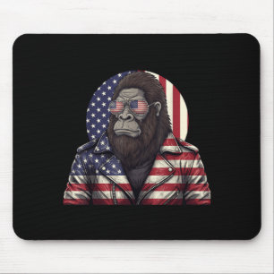 Mousepad Bigfoot Bandeira Americana Patriótica Sasquatch 4