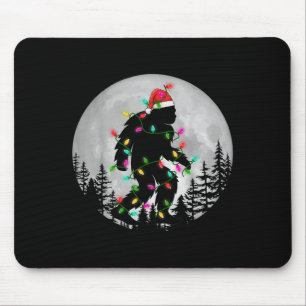 Mousepad Bigfoot de Natal Iluminando Noite Noite de Noite X