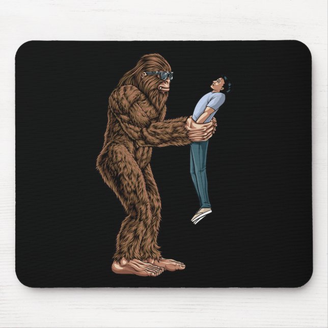 Mousepad Bigfoot Encontrou Uma Cara E O Pegou - Sasqua (Frente)