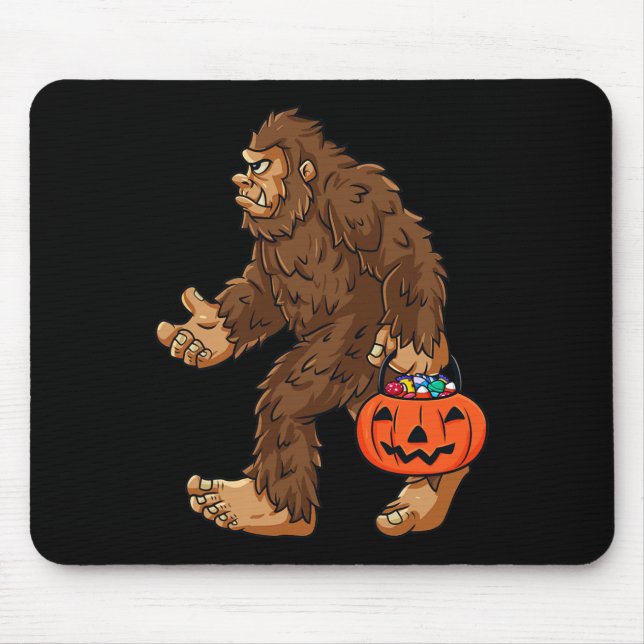Mousepad Bigfoot Jack O Lanterna Diversão Halloween Boys Sa (Frente)