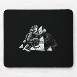 Mousepad Bigfoot Pharaoh Climbing Pyramids Funny Egypt Trav