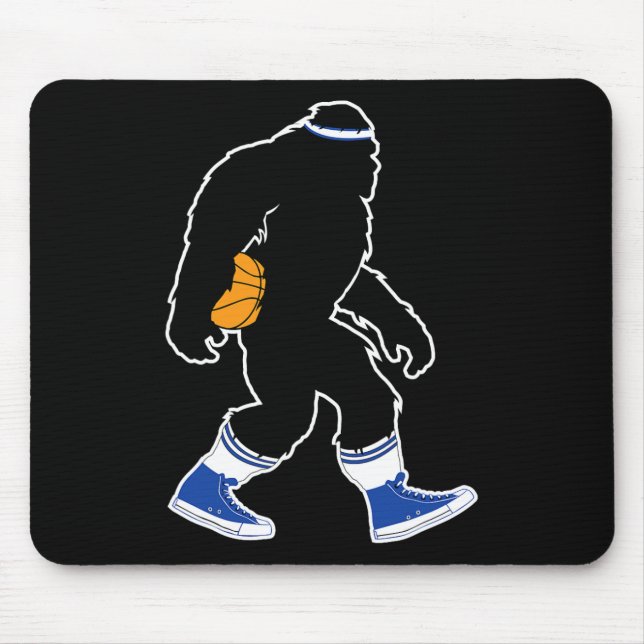 Mousepad Bigfoot Retro Bysketbyll Gift Para Crente De Pé (Frente)