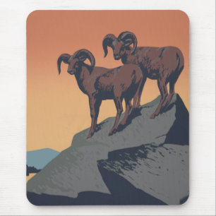 Mousepad Bighorn Sheep American West Willife