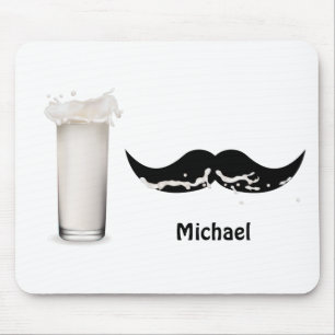 Mousepad Bigode Leite Personalizado