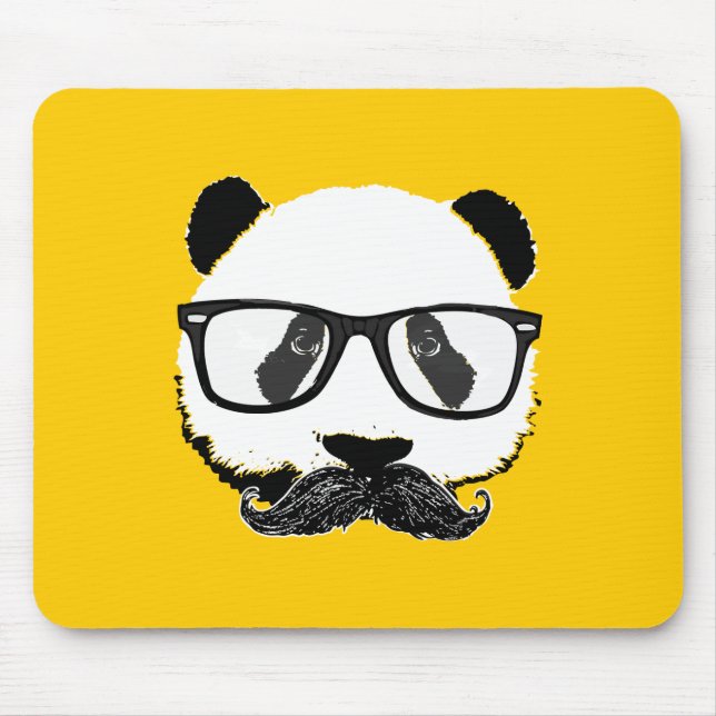Mousepad Bigode Pandaz no disco da Dinamarca (Frente)