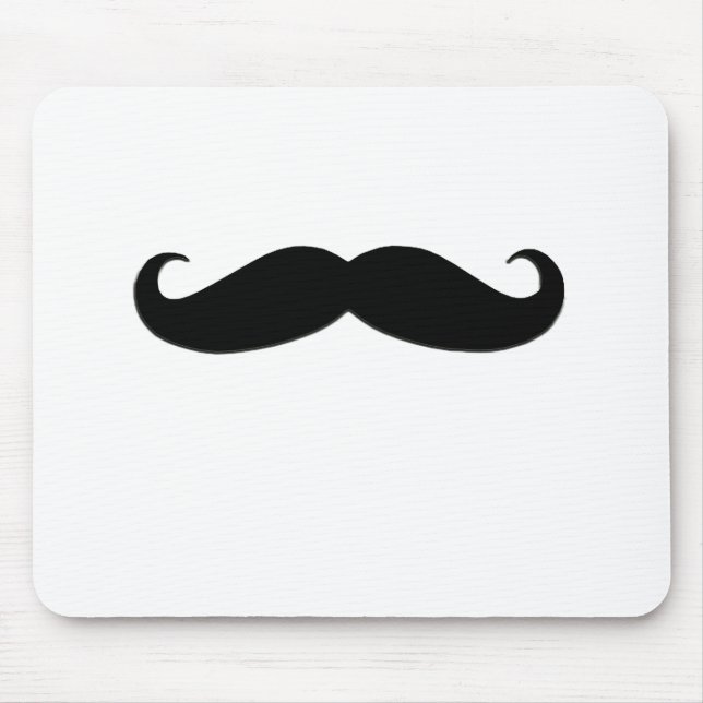 Mousepad Bigode preto ou Moustache preto para presentes do (Frente)