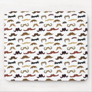 Mousepad Bigodes Coloridos e Resfriados Padrão
