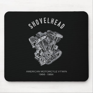 Mousepad Bike de Desenho do Motor Vtwin de Motociclo HD
