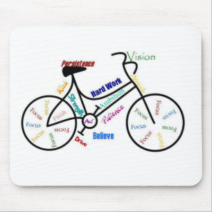 Mousepad Bike Motivacional, Bicicleta, Ciclismo, Esporte, H