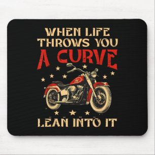 Mousepad Biker Quando A Vida Lança Um Motociclista
