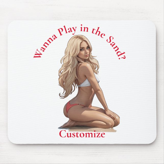 Mousepad Bikini Beach Girl Thunder_Cove (Frente)