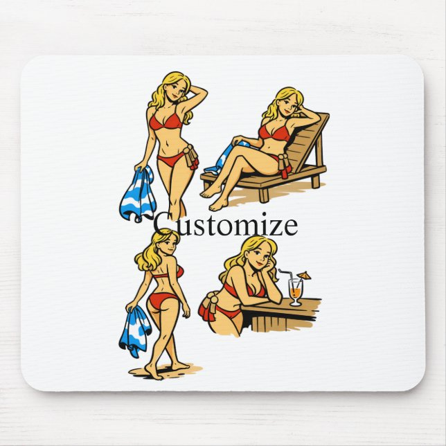 Mousepad Bikini Beach Time Thunder_Cove (Frente)