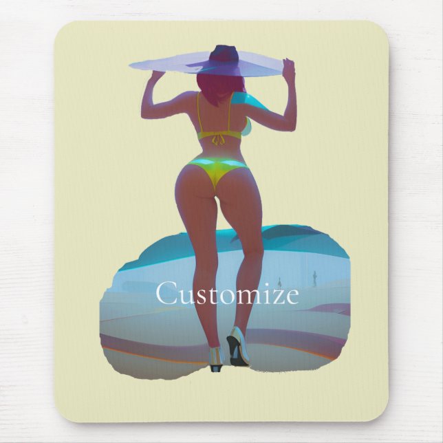 Mousepad Bikini Booty Beach Girl Thunder_Cove (Frente)