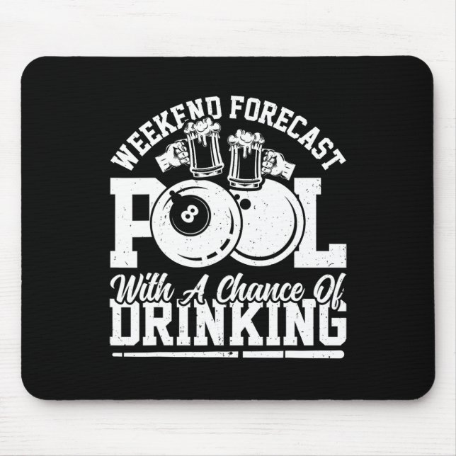 Mousepad Bilhares - Piscina De Previsão Semanal Com Possibi (Frente)
