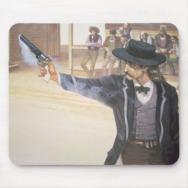 Mousepad "Bill selvagem" Hickok (1837-76) demonstra sua (Frente)