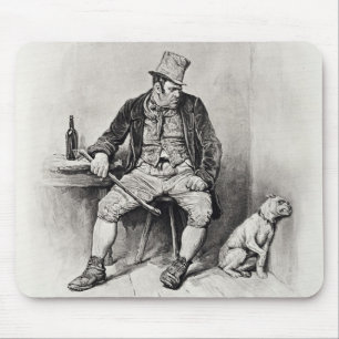 Mousepad Bill Sykes e seu cão, 'de Charles Dickens: UM G