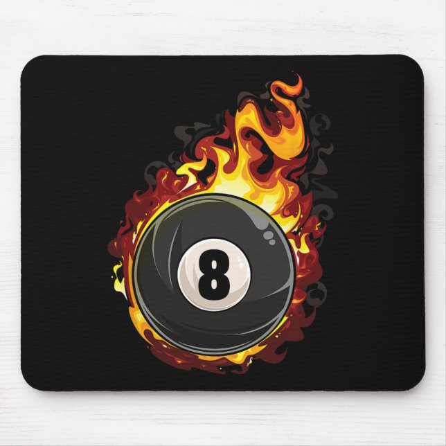 Mousepad Billiard 8 Ball Player Piscina Billiards Snooker C (Frente)
