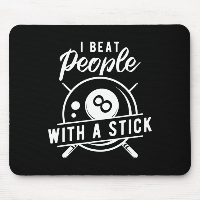 Mousepad Billiard Beat Pessoas Com Um Pau Engraçado Billiar (Frente)