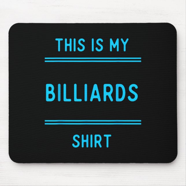 Mousepad Billiard Team T Shirts Gifts. Jogadores E Ventilad (Frente)