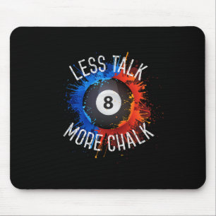 Mousepad Billiards Piscina Hall Esportes Menos Fala Mais Gi