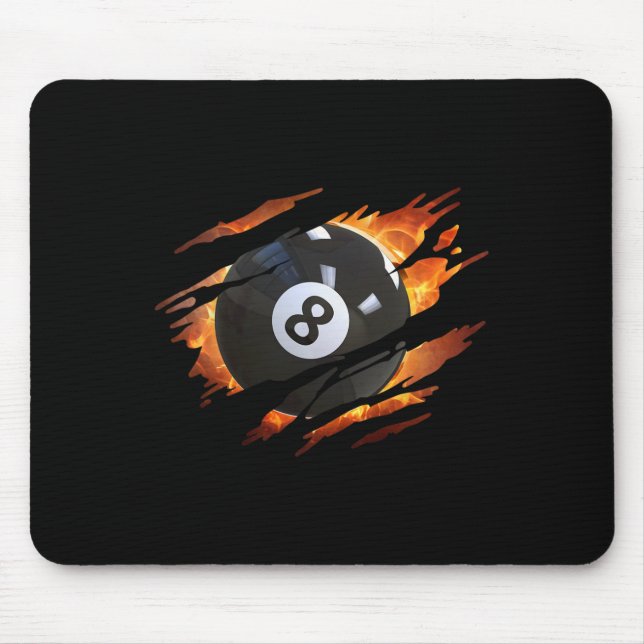 Mousepad Billiards S Men 8 Ll S Piscina League (Frente)
