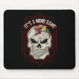 Mousepad Billiards Skull Piscina É Um Jogo Da Mente