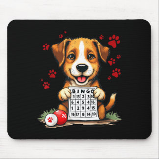 Mousepad Bingo And Dog Funny Bingo Love Bingo And Dog Gift