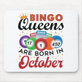 Mousepad Bingo Birthday Bingo Queens São Nasceres em outubr