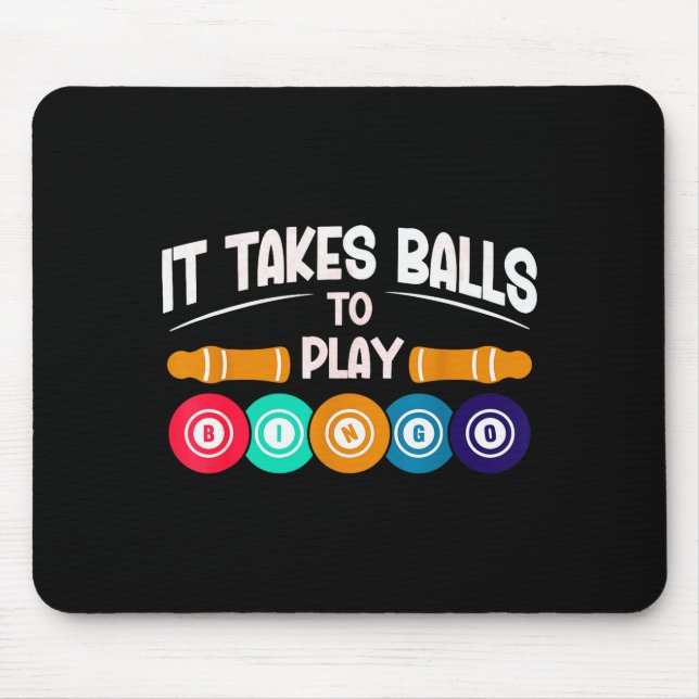 Mousepad Bingo Player Funny Bingo Quote Lucky Bingo Design  (Frente)