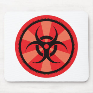 Mousepad Bio-Perigo - vermelho