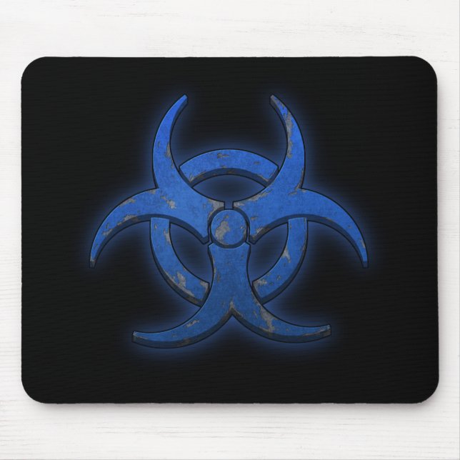Mousepad Biohazard azul (Frente)