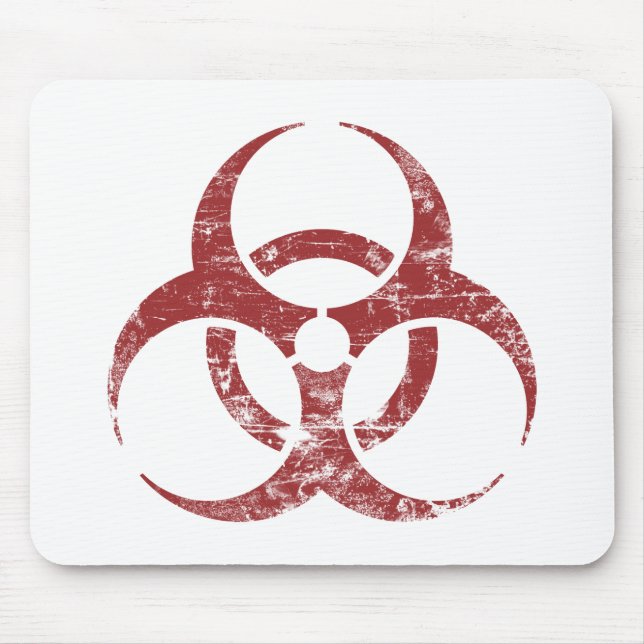 Mousepad Biohazard do vintage (Frente)