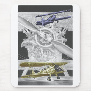 Mousepad Biplano de Stearman