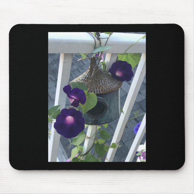 Mousepad Birdhouse With Morning Glories (Frente)