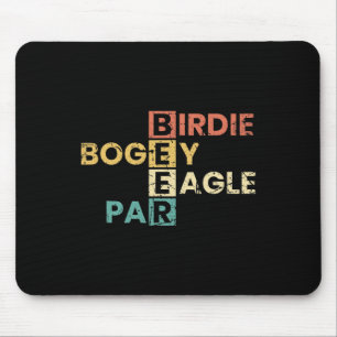 Mousepad Birdie Bogey Eagle Par Beer Engraçado Jogador de G