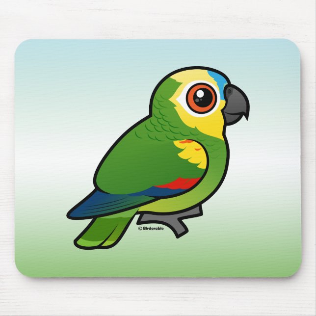 Mousepad Birdorable Azul-fronteou o papagaio (Frente)
