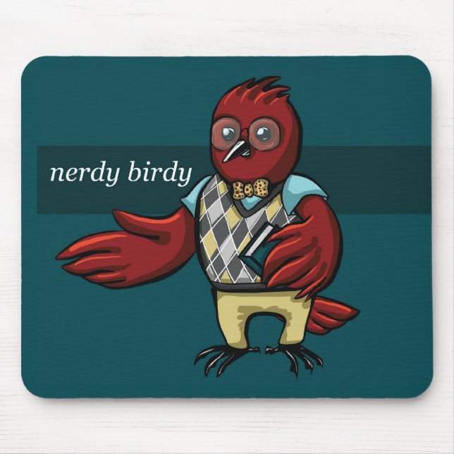 Mousepad Birdy Nerdy (Frente)