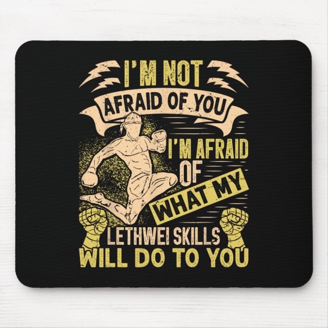 Mousepad Birmanês Boxer Lethwei Instrutor Treinando Myanmar (Frente)