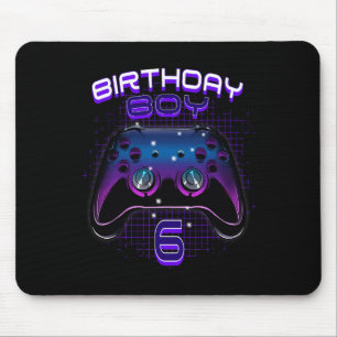 Mousepad Birthday Boy 6 Video Game Controller Gamer 6 Bir
