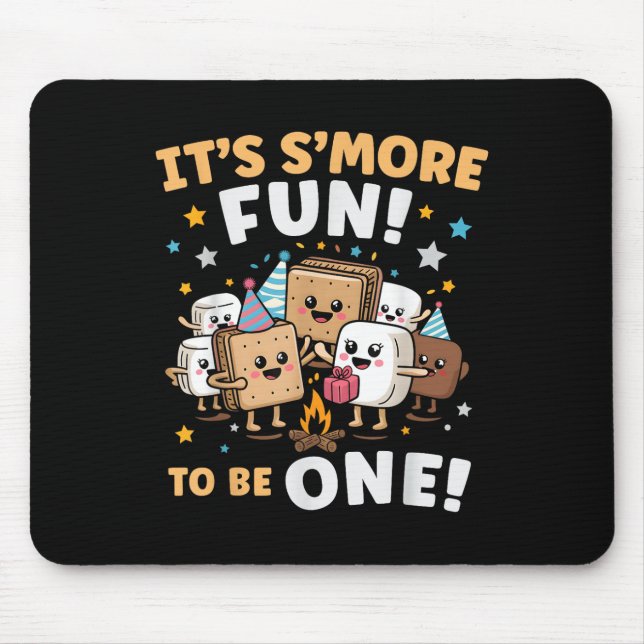 Mousepad Birthday Campfire Marshmallow É Mais Divertido (Frente)