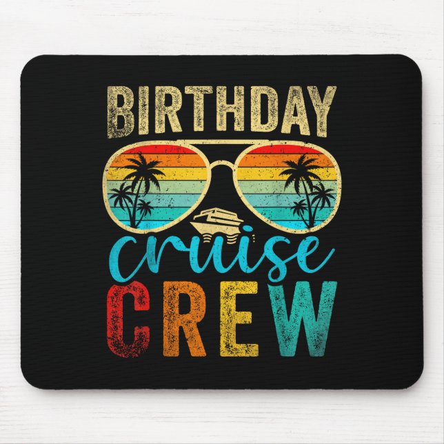 Mousepad Birthday Cruise Crew Cruise Birthday Cruising Trip (Frente)