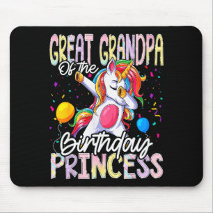 Mousepad Bisavô Da Princesa De Aniversário Dabbing Uni