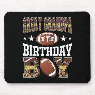 Mousepad Bisavô Do Menino Do Aniversário Dia De Jogo Leopar