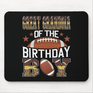 Mousepad Bisavó do Menino do Aniversário Jogador de Futebol