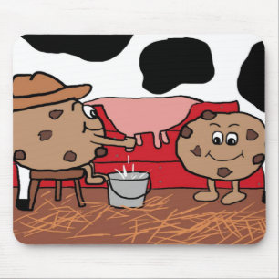 Mousepad Biscoitos leite de Milkin e design dos biscoitos