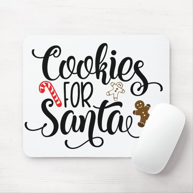 Mousepad Biscoitos para Papais noeis de Natal Divertido (Com mouse)