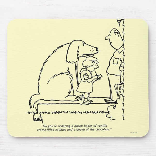 Mousepad Biscoitos pedindo (Frente)