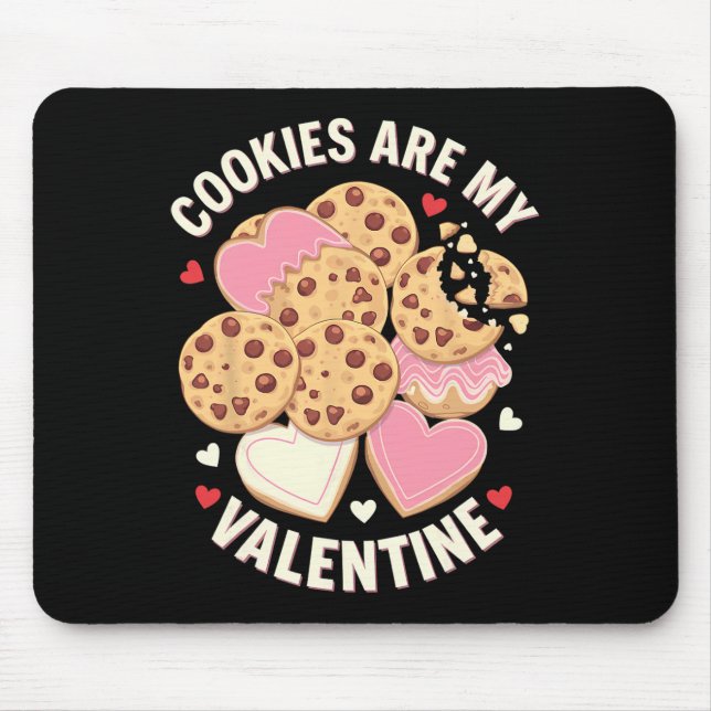 Mousepad Biscoitos São Meu Namorado Cute Chocolate Chip Cor (Frente)