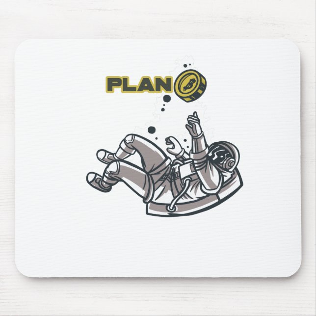 Mousepad Bitcoin Plano B Astronauta (Frente)