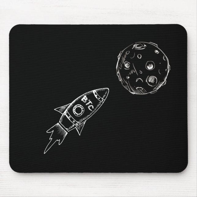 MOUSEPAD BITCOIN ROCKET (Frente)